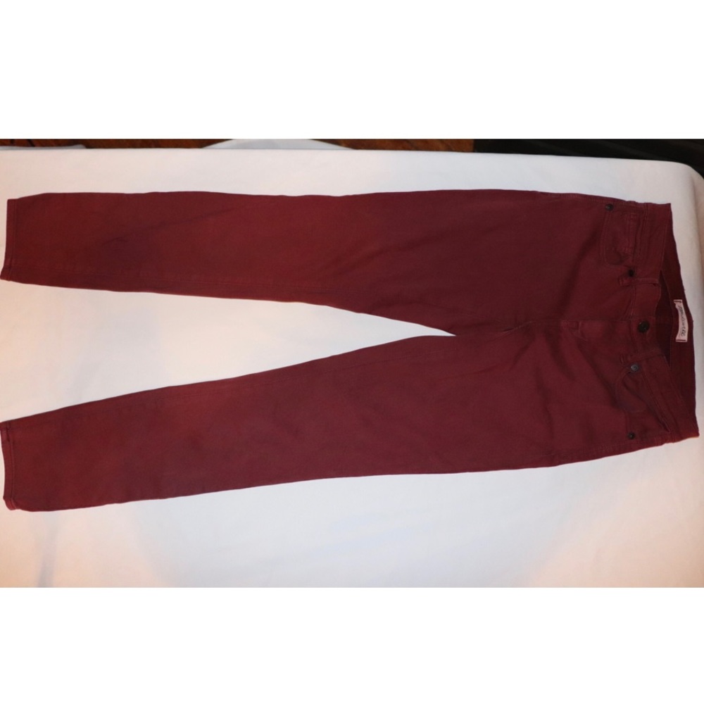 Madewell - skinny skinny burgundy jeans - Picture 7 of 8